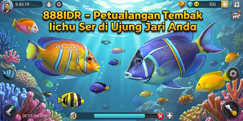 Tangkapan layar utama dari gameplay Tembak Ikan yang seru.