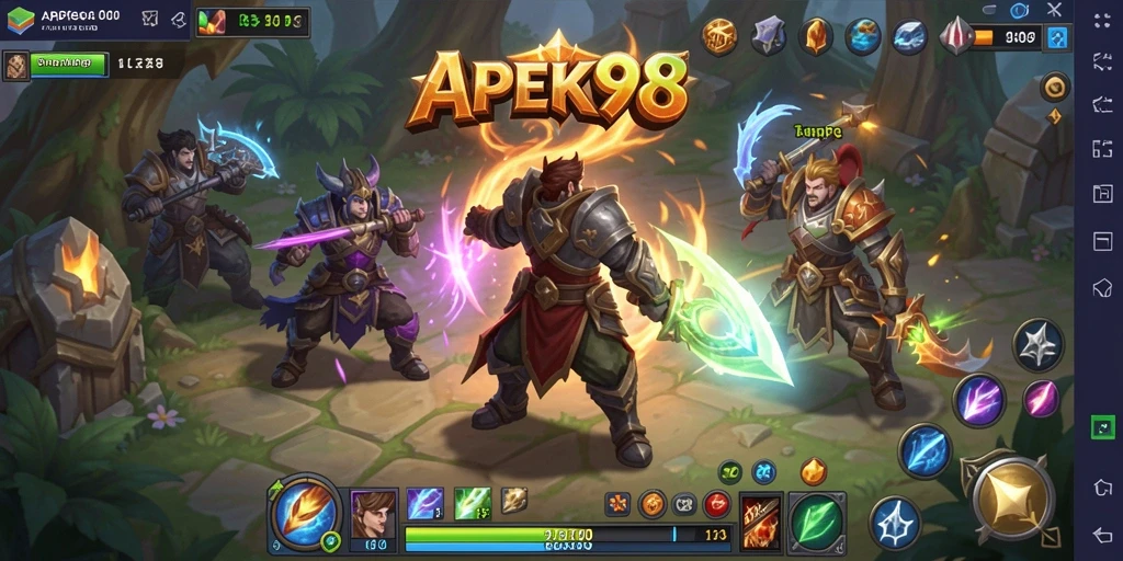 Screenshot utama APEK88 menampilkan aksi pertarungan mendebarkan dalam dunia ARPG.