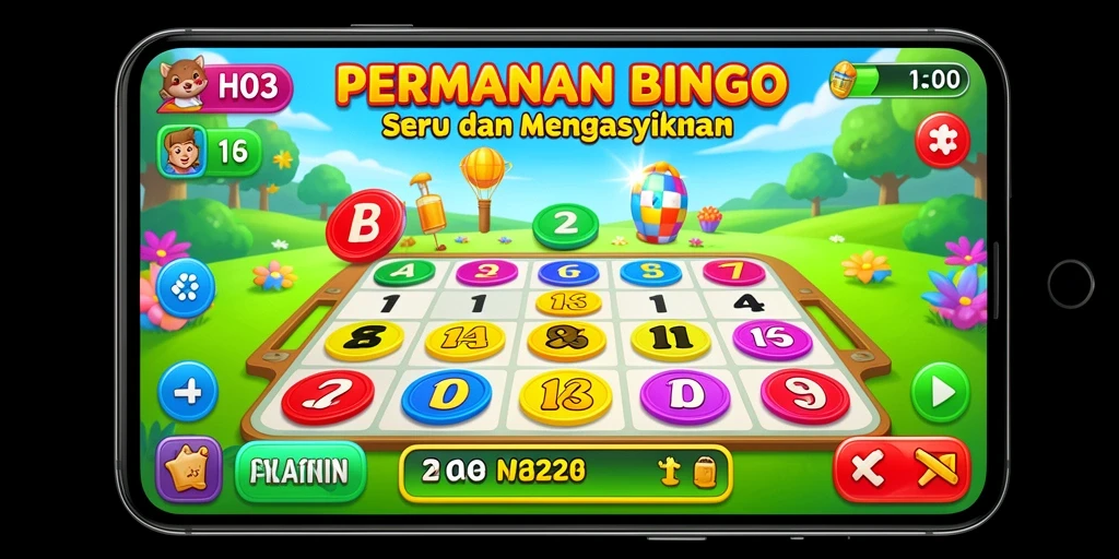 Screenshot gameplay <strong>H03</strong> yang menampilkan serunya permainan Bingo.