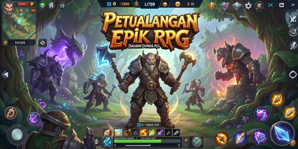 Screenshot LI789 menampilkan petualangan epik dalam dunia RPG.