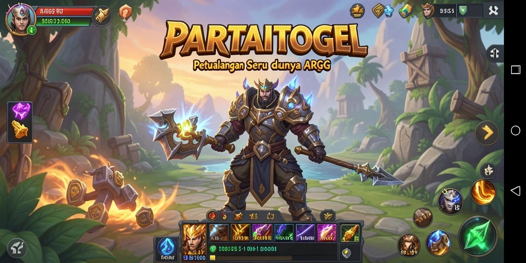 Screenshot utama menunjukkan aksi seru dalam permainan ARPG.