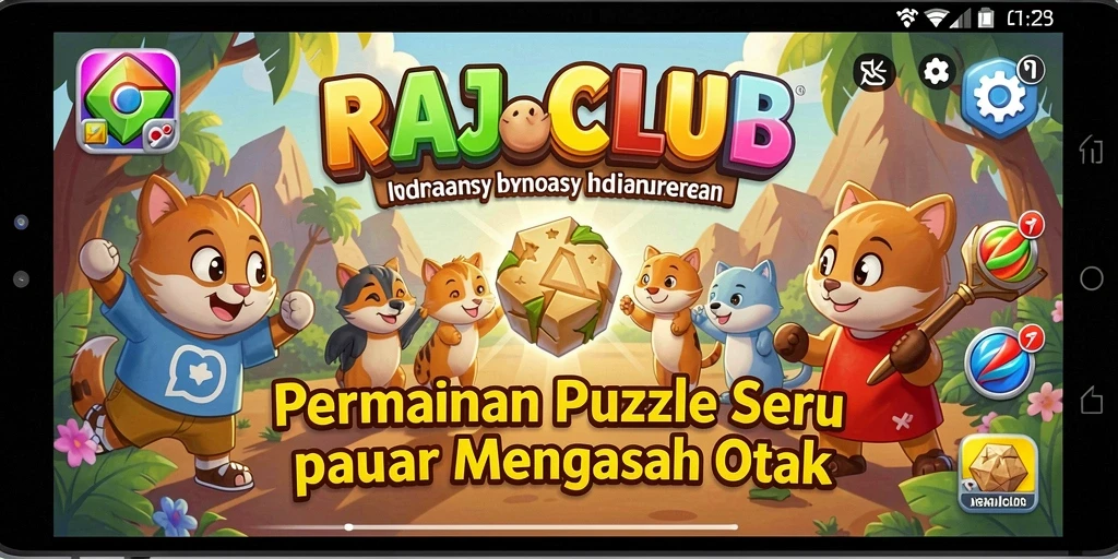 Gameplay puzzle yang seru dan menantang di RAJACLUB.