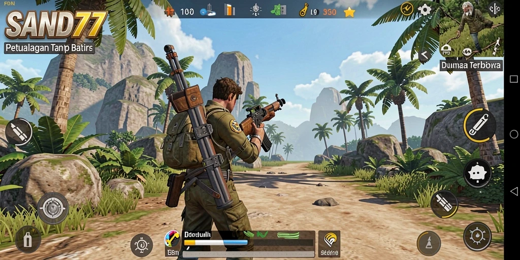 Gameplay menakjubkan di dunia terbuka SAND77.
