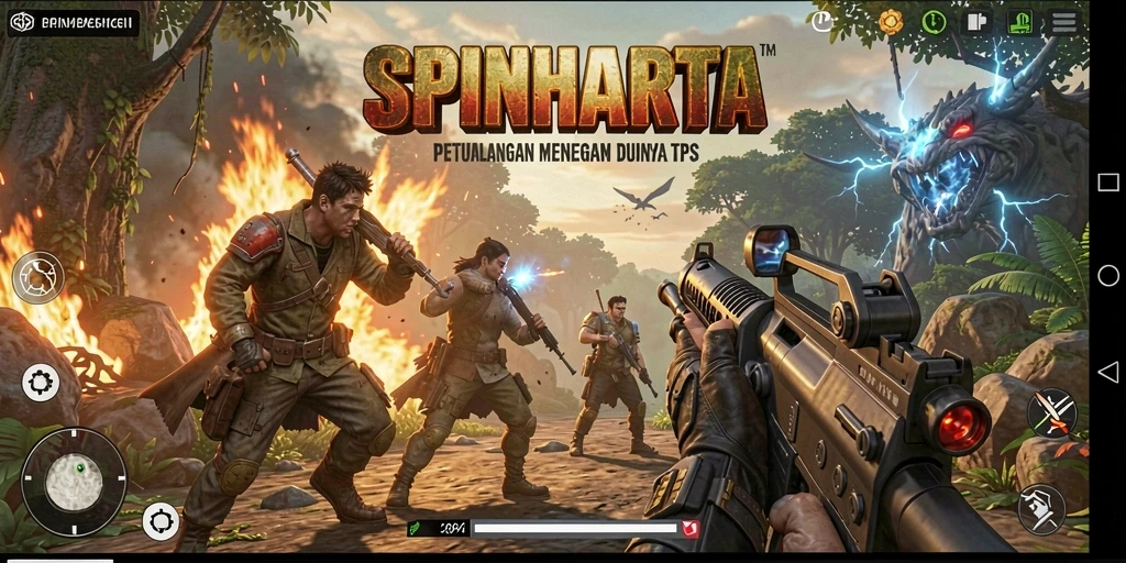 Tampilan menegangkan dalam SPINHARTA saat bertempur di TPS.