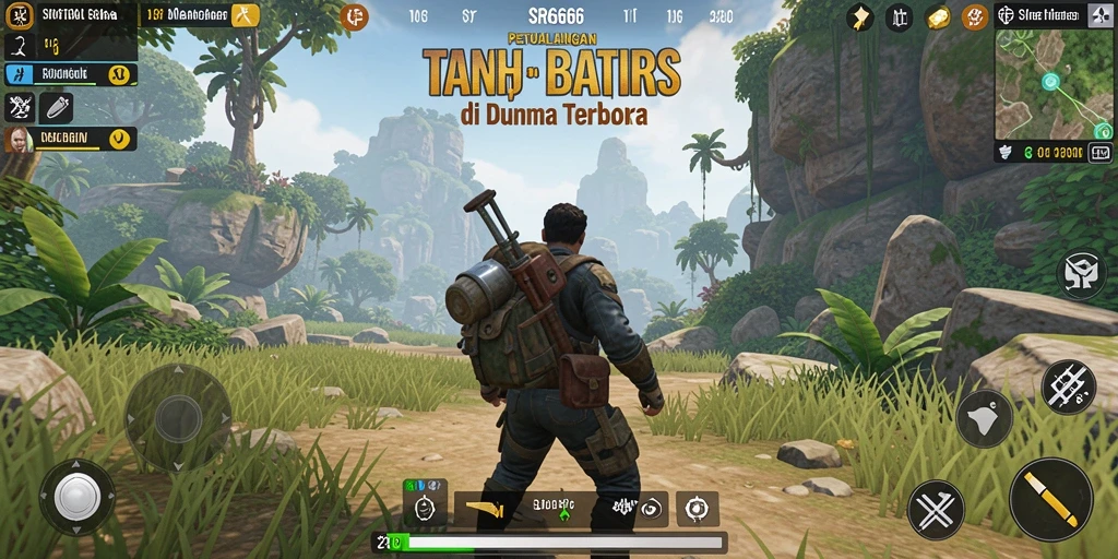 Tangkapan layar gameplay dari SR6666 menunjukkan dunia terbuka yang mendalam.